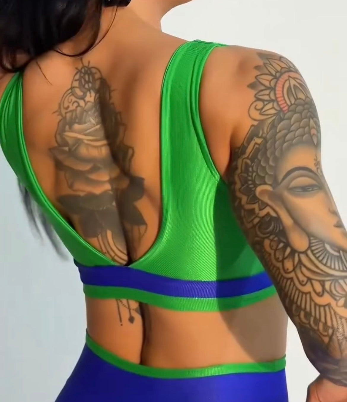 Conjunto Priscila Azul e Verde| Brasil