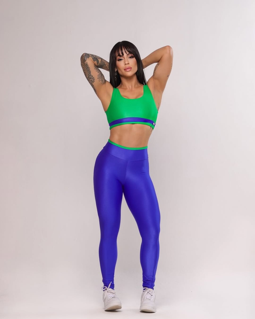 Conjunto Priscila Azul e Verde| Brasil