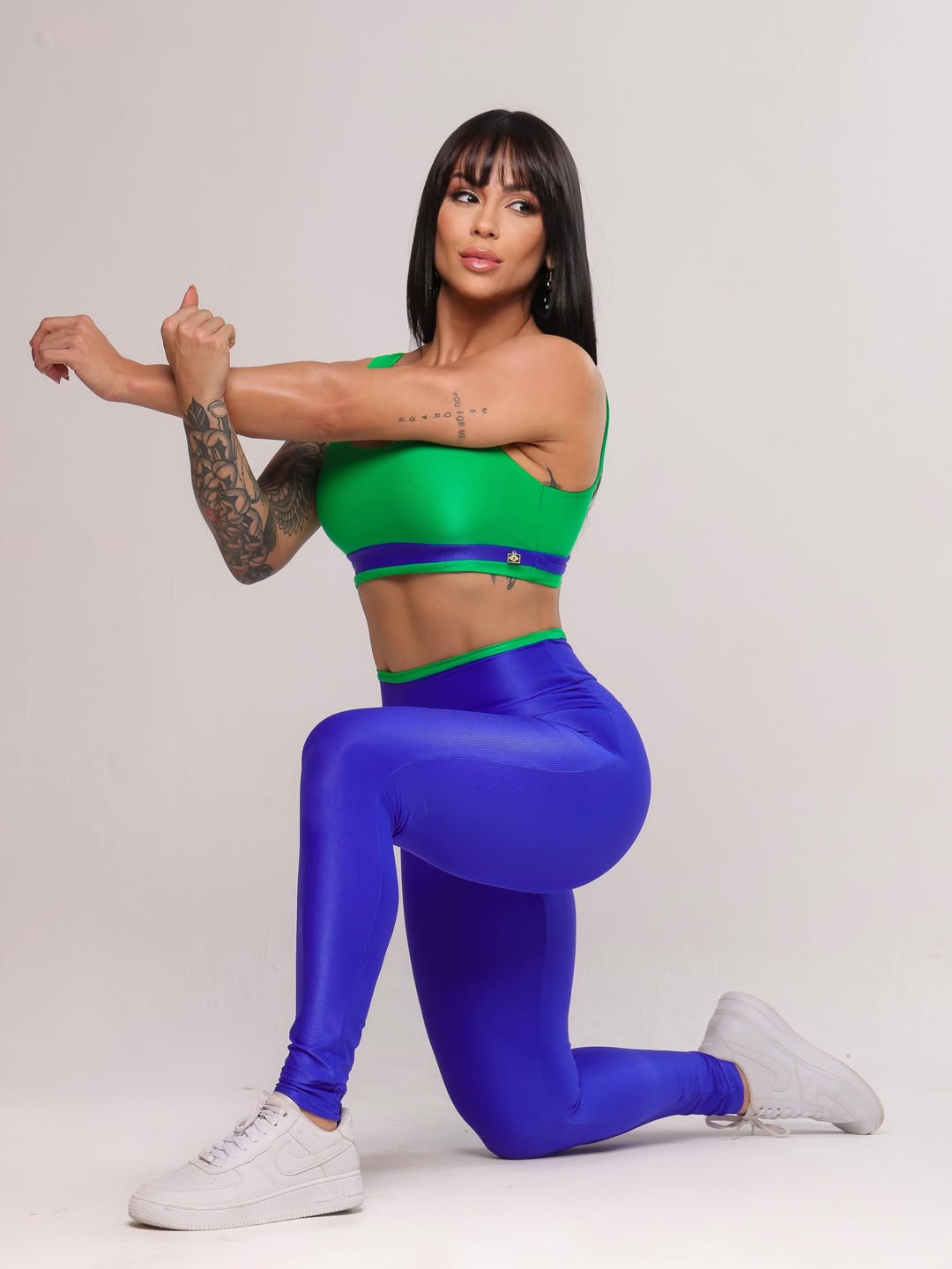 Conjunto Priscila Azul e Verde| Brasil