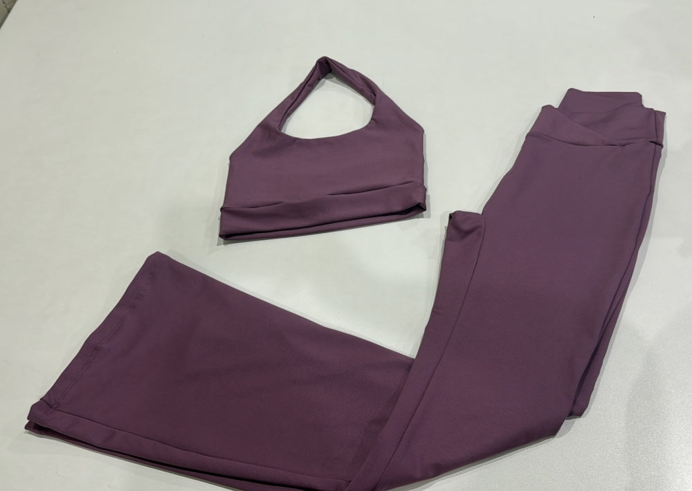 Conjunto Super Fitness Calça Flare