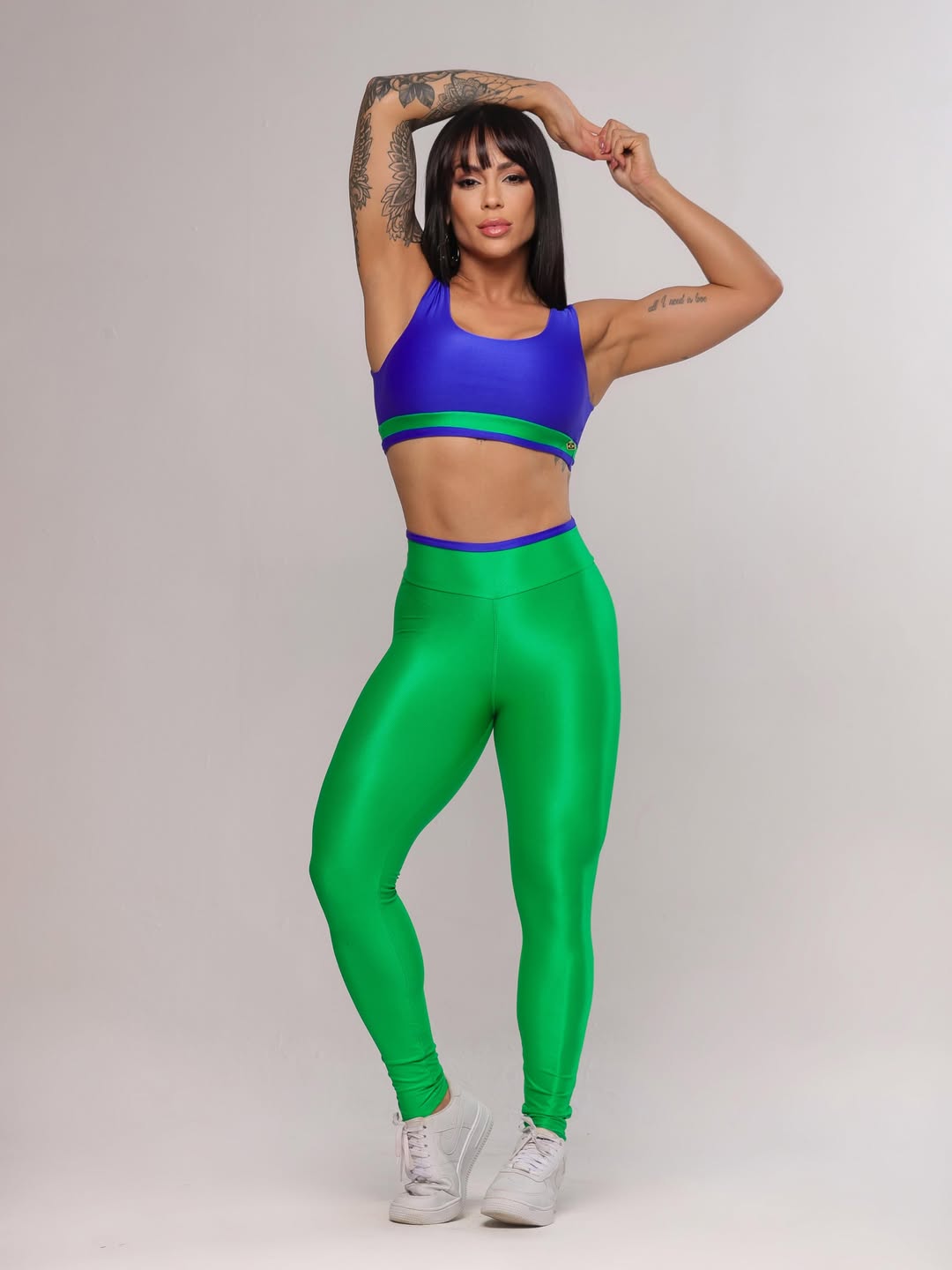 Conjunto Priscila Verde e Azul | Brasil