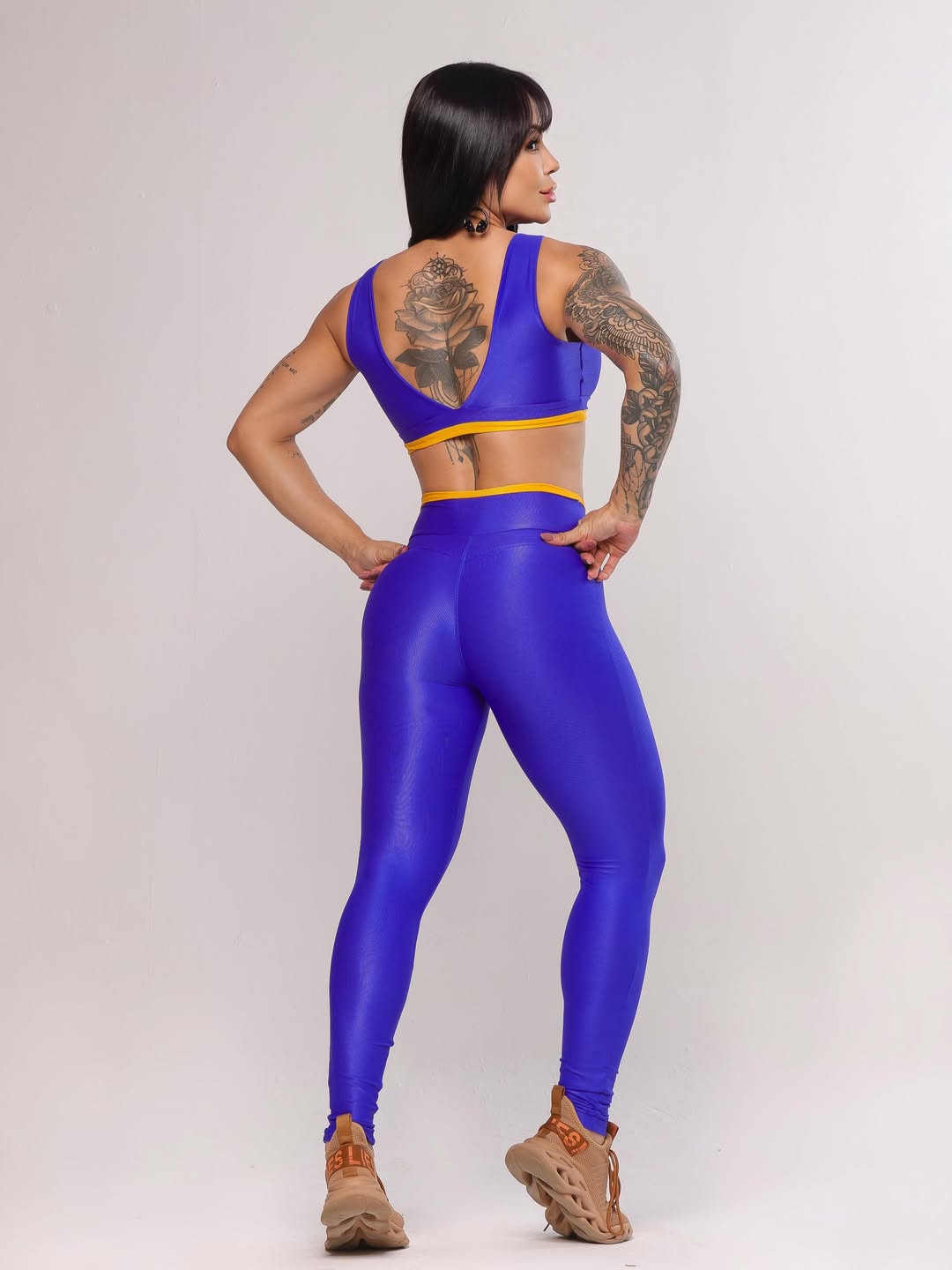Conjunto Priscila Azul e Amarelo | Brasil
