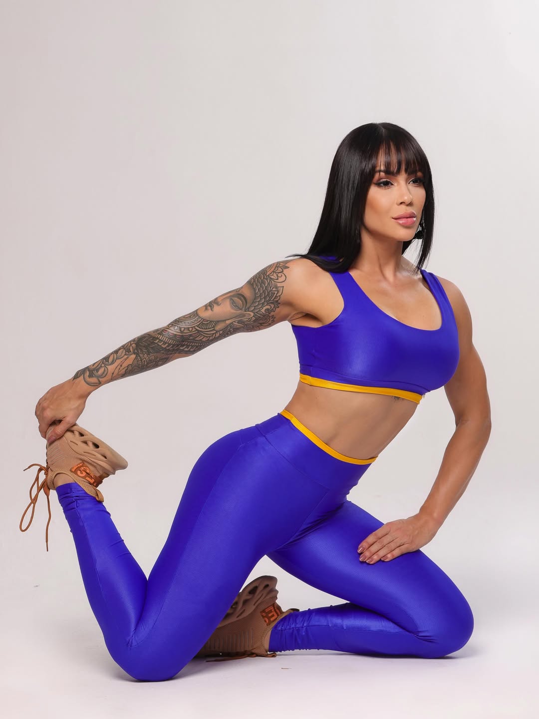 Conjunto Priscila Azul e Amarelo | Brasil