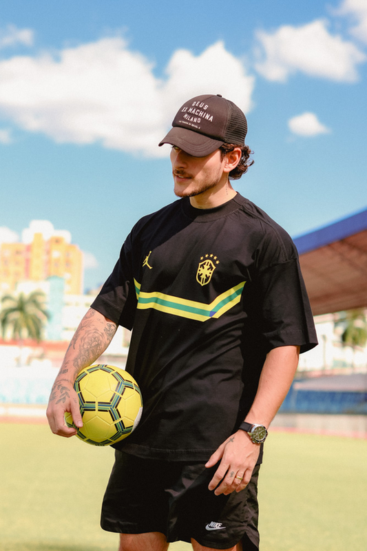 Camiseta Over Brasão Faixa Brasil