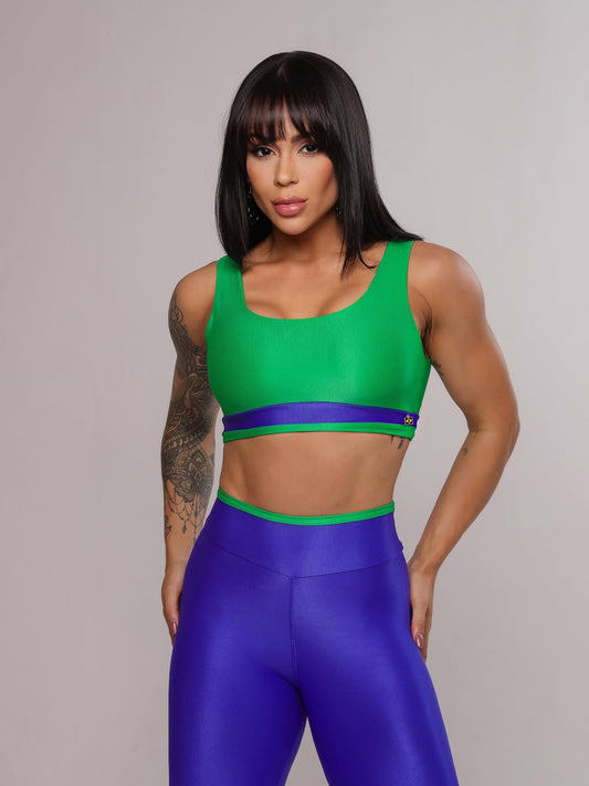 Conjunto Priscila Azul e Verde| Brasil