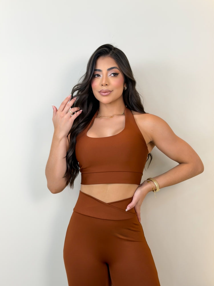 Conjunto Super Fitness Calça Flare
