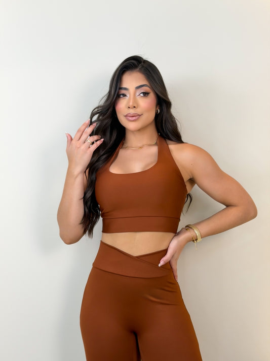 Conjunto Super Fitness Calça Flare