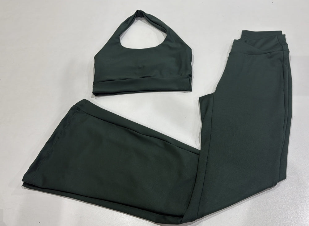 Conjunto Super Fitness Calça Flare