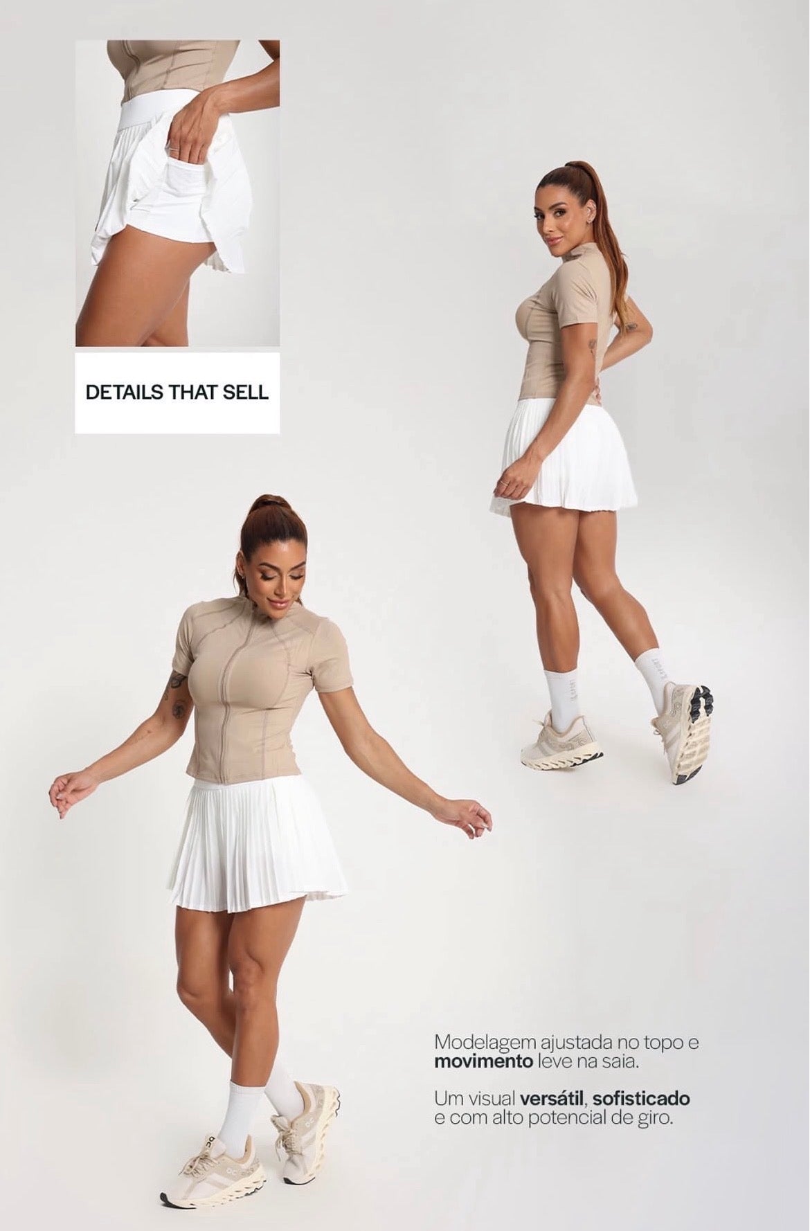 Short Saia Plissado