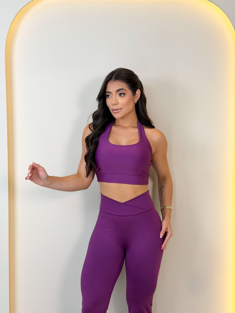 Conjunto Super Fitness Calça Flare